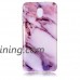 Soft Case for Samsung Galaxy J3 2018 Anti Scratch Cover for Samsung Galaxy J3 2018 Herzzer Stylish Pretty Purple Marble Stone Pattern TPU Bumper Flexible Shock Scratch Resist Rubber Case - B07GTGQGY1